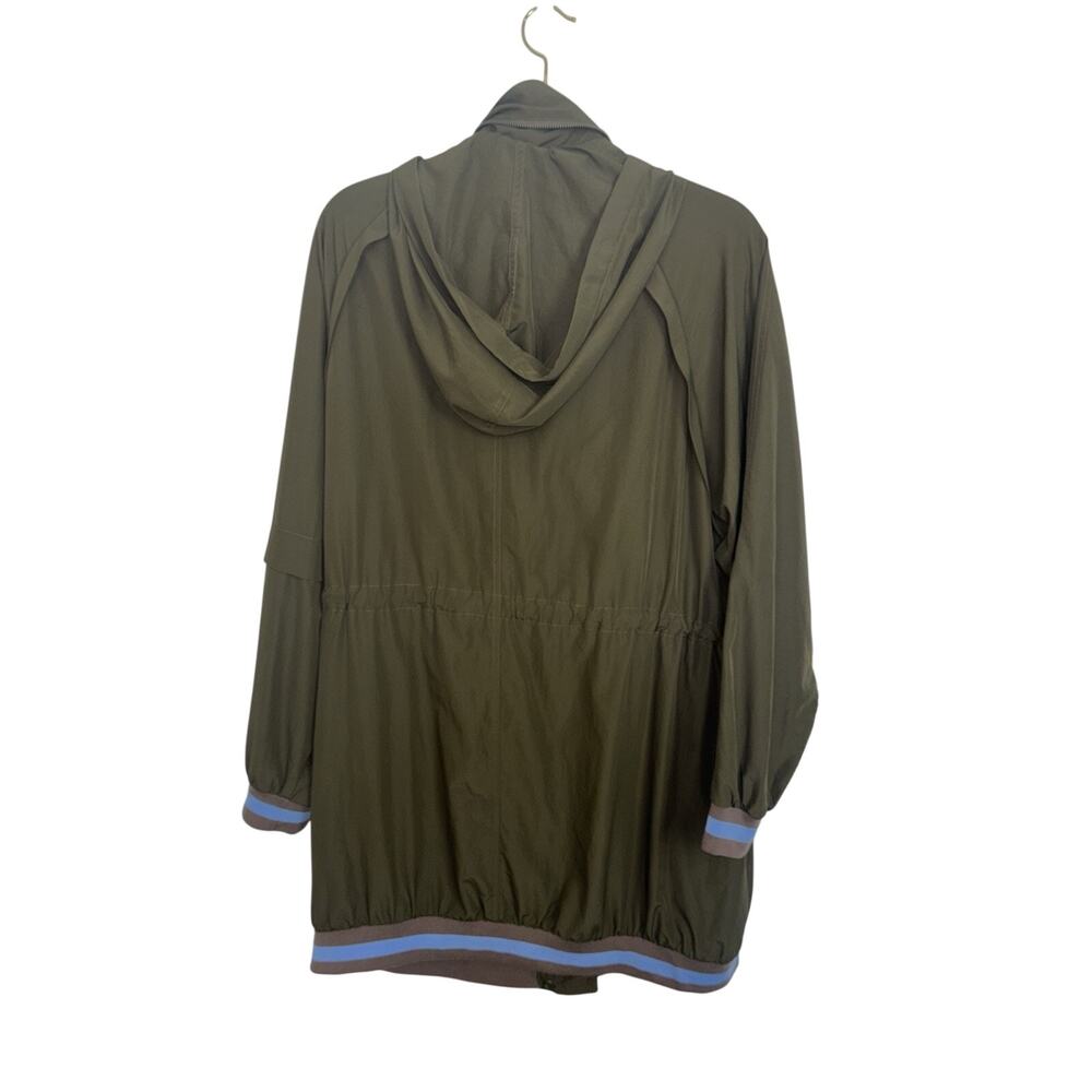 Free People Wind Swept Hooded Anorak Parka Utility Jacket Medium Windbreaker - Picture 3 of 9